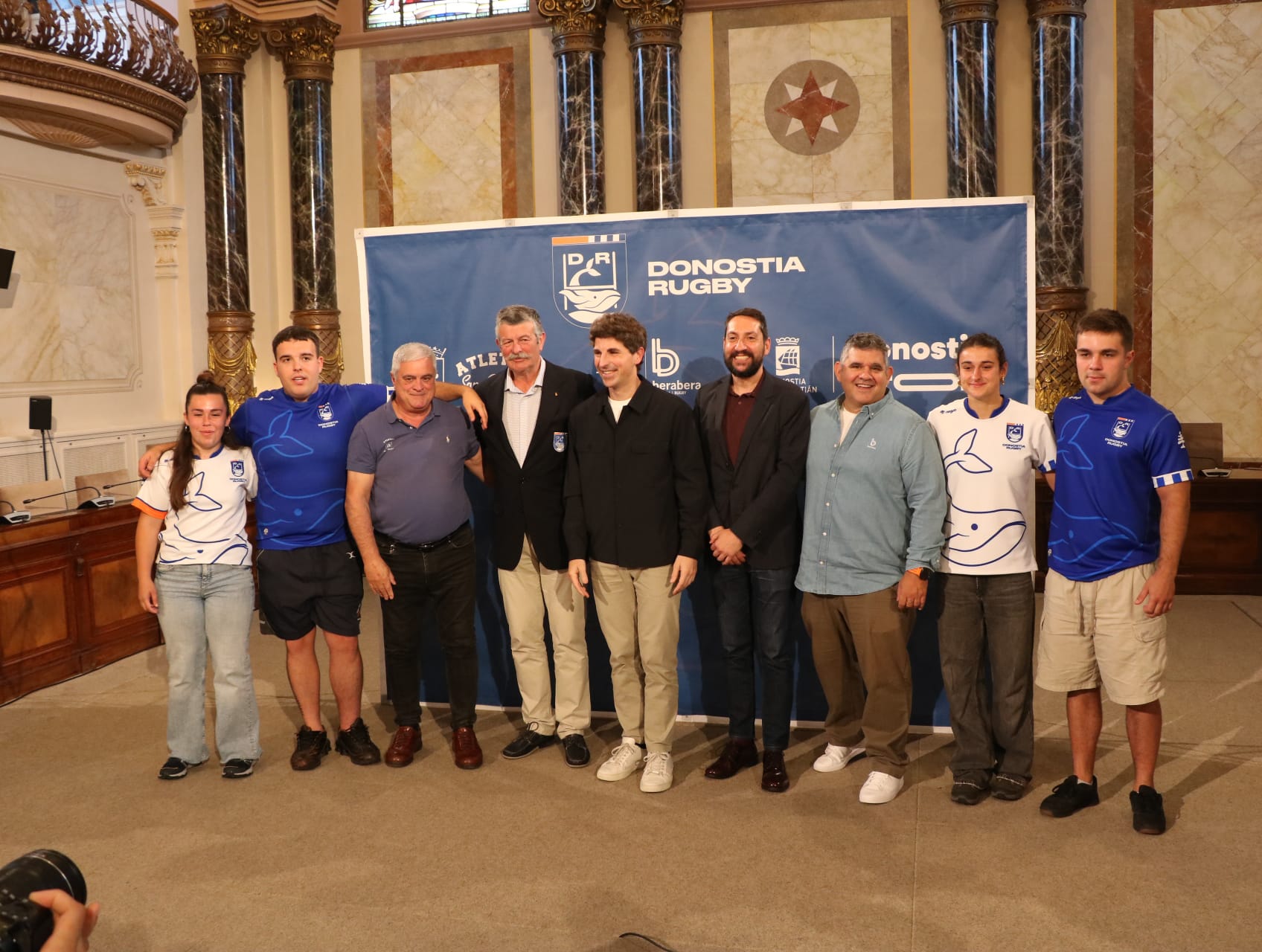 Club Atlético San Sebastián eta Bera Bera Rugby Taldeak Donostia Rugby aurkezten dute